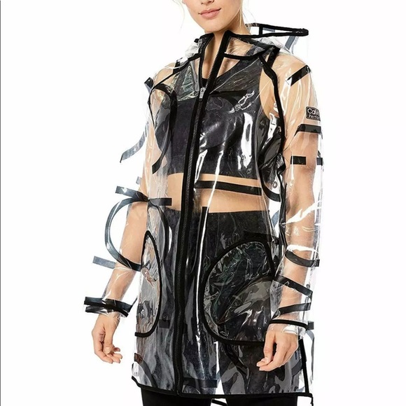 calvin klein transparent jacket